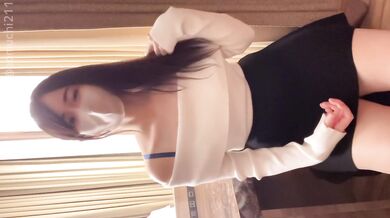 Even when I stay at a hotel on a trip, I always take a vibe with me OL (amateur individual shooting/ nipple / big / big ass / beauty / cute / Japan / face / smartphone shooting / selfie