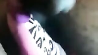 Rubbing big black cock with my Ankle Socks