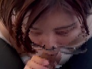 がむしゃらにちんぽをしゃぶり尽くしてごっくんしちゃうメガネ女子♡ cum in mouth gokkun