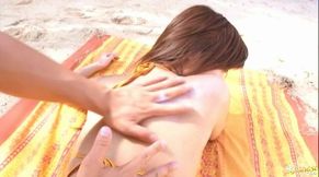 Lovely Rio Fujisaki Takes It Rough on the Beach - Steamy AF Porn Scene