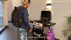 hermosa colombiana petite de estrecho cono se folla la gran polla del tecnico hasta correrse! tetona infiel cabalga gran verga