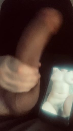 Hairy Spaniard waxes her monster cock while enjoying a curvy solo