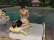 Sherlock Holmes and Dean Winchester fuck Sasha Grey at the Cote d'Azur