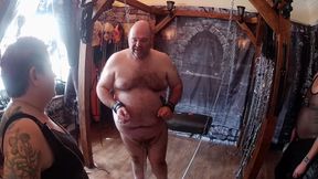 Part 1: Domina Satana & Lanista Bear Teaching Pegging Video with the Izars