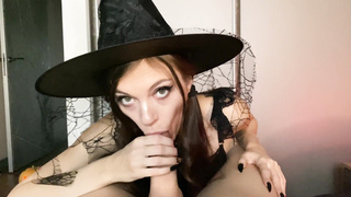 Natachibi Lil' Witch enjoys to poke