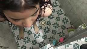 PETITE HORNY WITH BIG COCK IN HER MOUTH IS HAPPY AFTER GETTING FUCKED - PORN