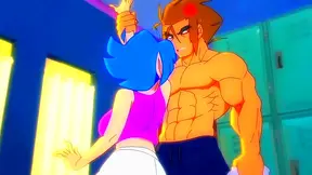 Horny Emi Meets Muscular Jaco At The Gym For Rough Anime Sex