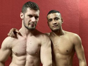 Rudalo, young latino, fucked hard in Glory Holes by Vlad CASTLE