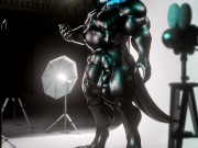 Druth latex pec worship test animation