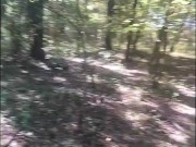 Zombie Girl Found in the Forrest Gives a Deepthroat Blowjob and Cum Suck
