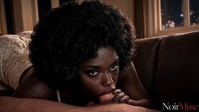 this juicy chocolate slut provoked me into wild passion herself, obediently putting her wet ass on all fours [ai]