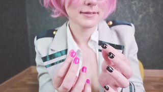 Erotic Ashido Mina adores wedgie, spanking and sex toy ride after classes - Spooky Boogie