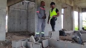 Bricklayer gets filthy with the boss when no one's around to fuck the foreman silly