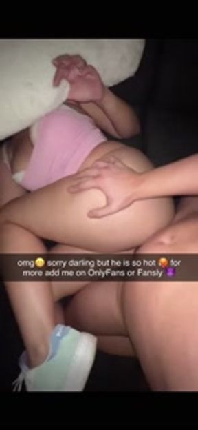 I fuck my fitness trainer and send it to my tiny boyfriend on Snapchat how hot I'm cheating