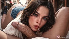 my colleague fucked me with his huge, hard cock while we were on a business trip to italy...he’s always so strict when i smoke...[ai]