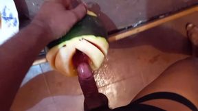 Watermelon fruit juice fuck