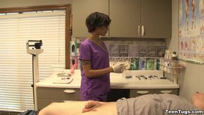 Nurse Jasmine Barnes Drains Dick Dry