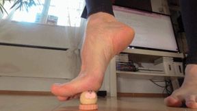 VR 180 - Marzipan Easter-Bunny Crush Under Bare, Calloused Feet