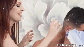 ”Redhead Maya Kendrick & handsome Mason Lear both please my erect meat”