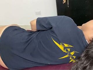 STEPMOTHER SHARES DAYBED WITH STEPSONS! - SPANISH PORN