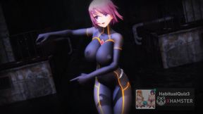 mmd r18 latex suit parody cosplay space big dildo fuck creampie 3d hentai