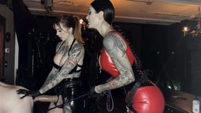 MISTRESS RACHEL RAMPAGE & MISTRESS DAMAZONIA PEGGING