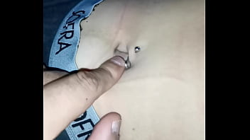 It feels so fun to play with my friend&#039_s belly button ring