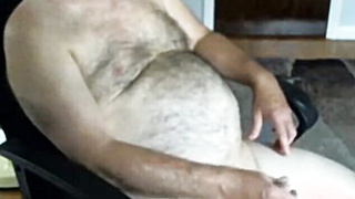 handsome hairy dad jerking off 8