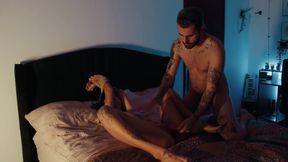 TIED HER UP AND MADE HER CUM TWICE WITH SEX TOYS AND PUSSY FUCK