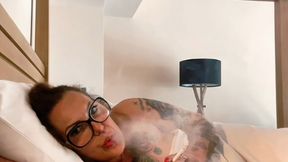 Your stepmother's first cigarette of the day – Marlboro Gold Cork Filter 100s