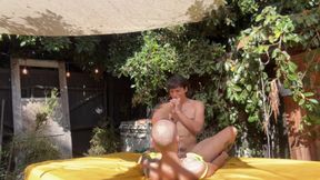 Two hot babes share lucky guy in FFM threesome