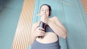 Bizarre Burps From Idiot Girl's Nose - By Kiara Nissei - Clip 1