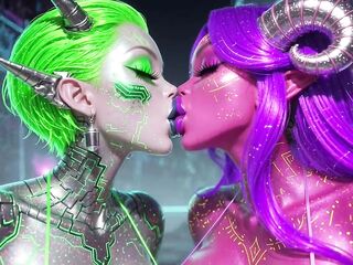 Marvelous Aliens Kiss on Priceless Music, Ai Animation