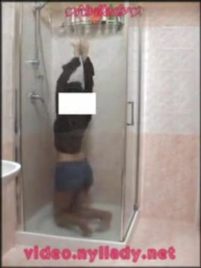 In the Shower with Pantyhose