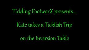 Kate takes a Ticklish Trip on the Inversion Table
