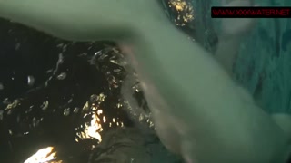 Anna Siskina hot teen with big tits in the pool