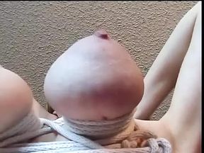 Hottie with big naturals gets her tits teased