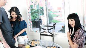 ”Petite Asians Cindy Starfall & Marica Hase are having a 3some”