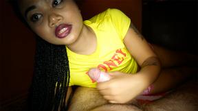 ”Curvy booty Thai cutie gives customer a very happy end massage”