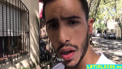 Straight latino agrees to be fucked in the ass for cash