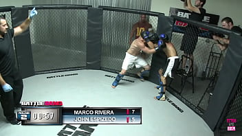 Brunette Mulani kisses Marco while taking his big tool in her shaved pussy