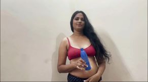 BEAUTIFUL HOT DESI STEPSISTER GIVES HANDJOB AND MASSAGE