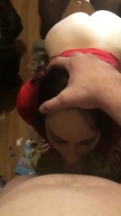 Mature amateur  spit roasted