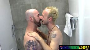 Aussie Queer Tyler And Jaxon Loves Elastic Bathtub Porking