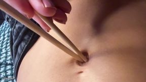 POV: Mars Solo's Belly Button Orgasm and Exploration with Slutty Sarah