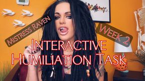 INTERACTIVE HUMILIATION TASK 2023  - WEEK 2