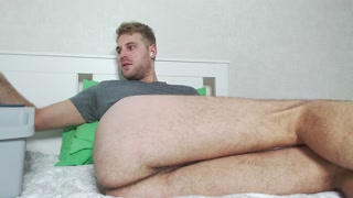 lazy handjob from handsome russian