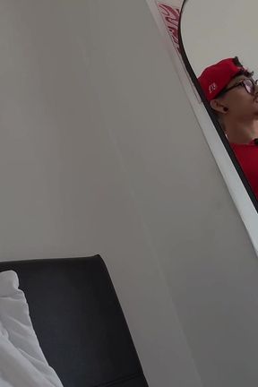 Straight Lowers the Blinds Because His Neighbor Sees Him Masturbating