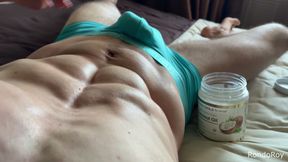 Can't stop touching my perfect OILY body until I CUM