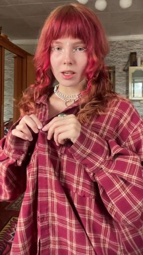 Redhead pale teen reveal